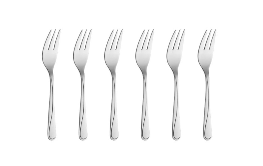 24-piece shiny MANGO cutlery set + set of 6 cake forks. 24-piece shiny MANGO cutlery set + set of 6 cake forks.