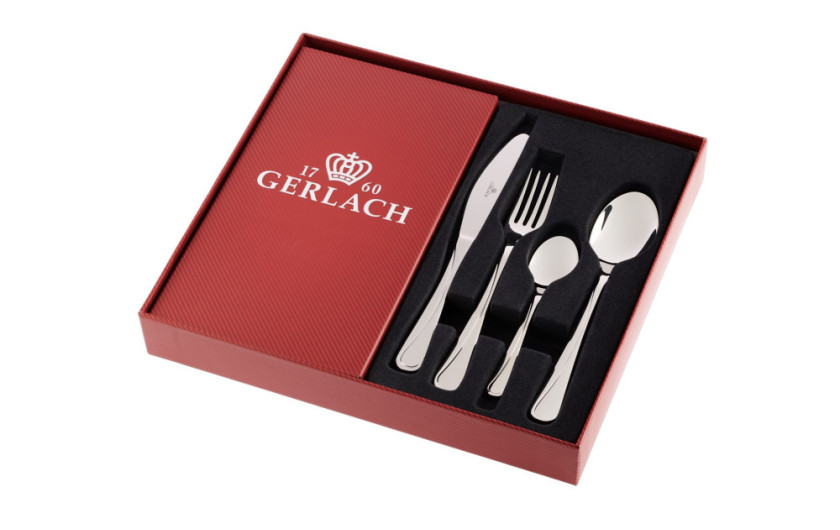 24-piece shiny MANGO cutlery set + set of 6 cake forks. 24-piece shiny MANGO cutlery set + set of 6 cake forks.