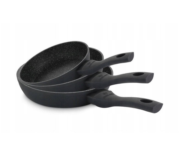 Set of 3 non-stick pans 20/24/28 cm GRANITEX.