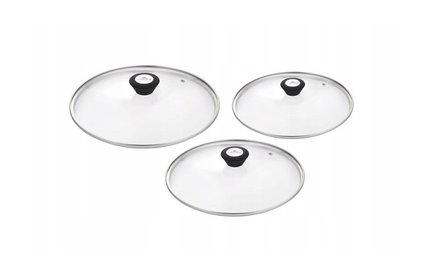 Set of 3 pan lids 20/24/28 cm