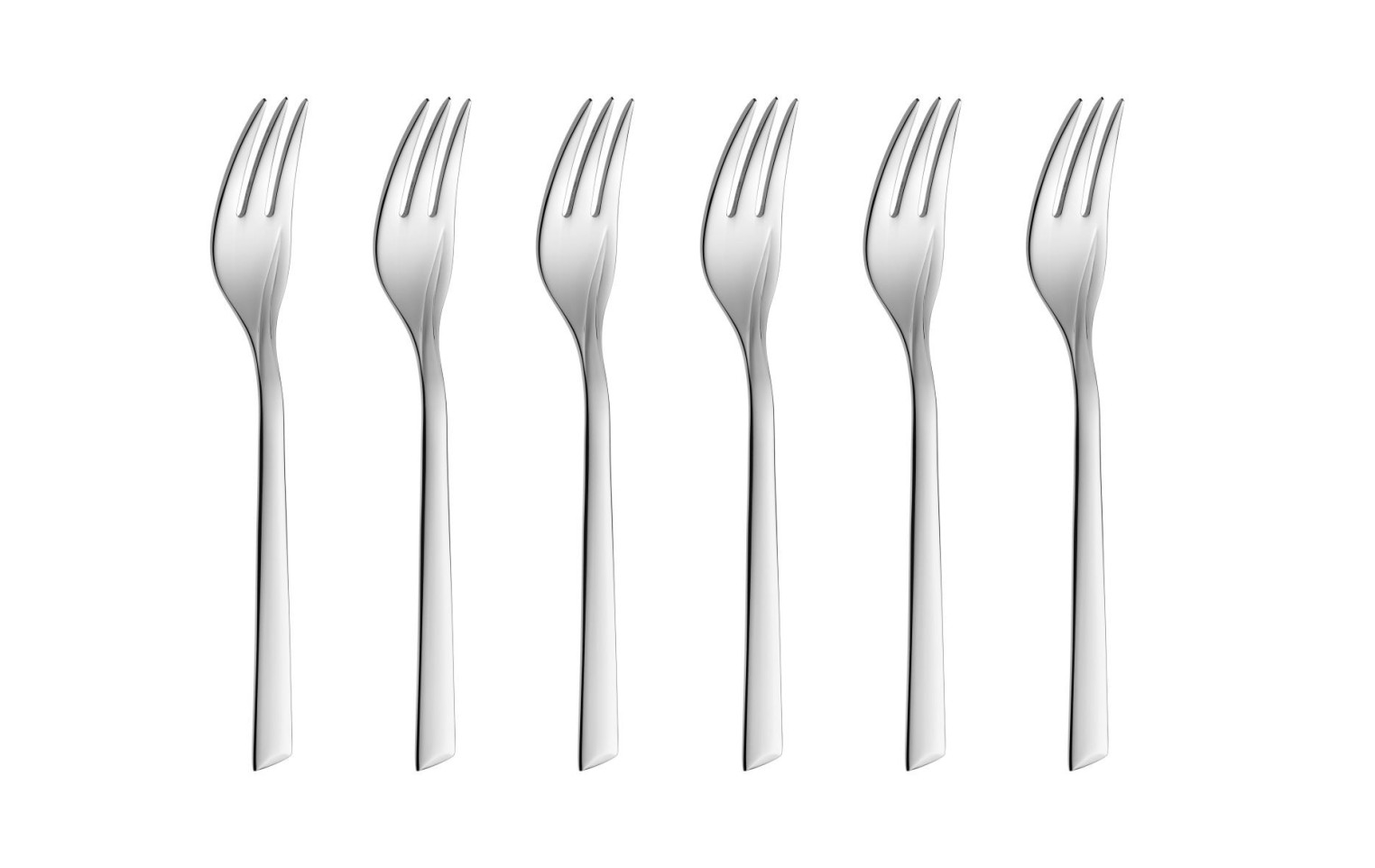 24-Piece Cutlery Set + 6-Piece Cake Fork Set FLAMES Polished Finish