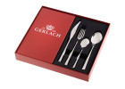 Set of 24 FLAMES polished utensils + 6 cake forks.