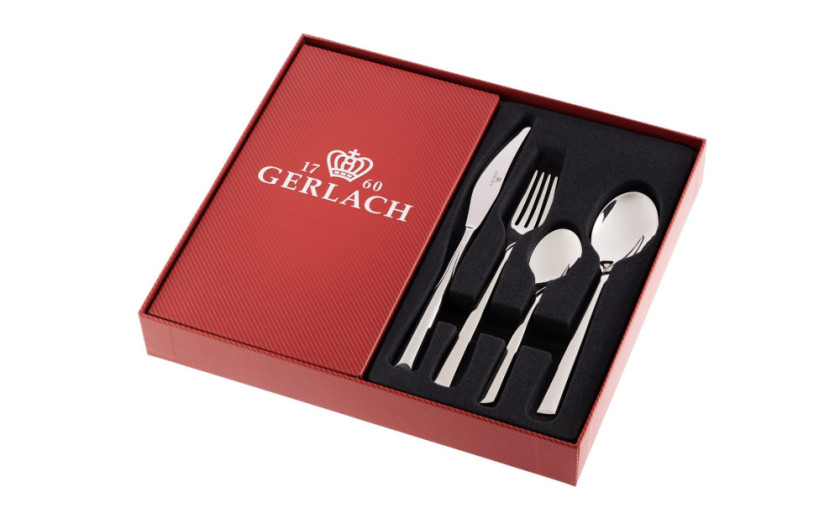 24-piece cutlery set FLAMES gloss + 6-piece cake forks.