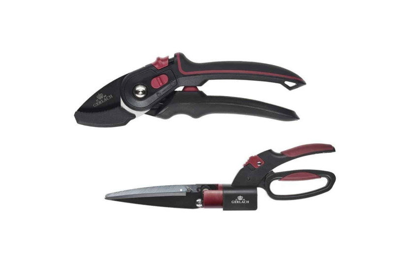 One-handed forged pruner + grass shears