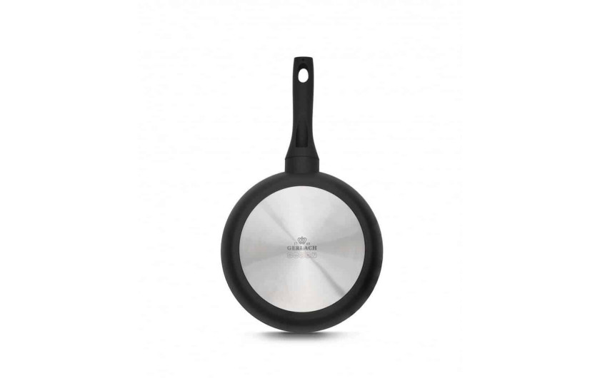 Set of 3 GRANITEX GREY frying pans 20/24/28 cm + pancake pan