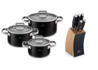 Set of 6 PRIME pots + set of knives in a block