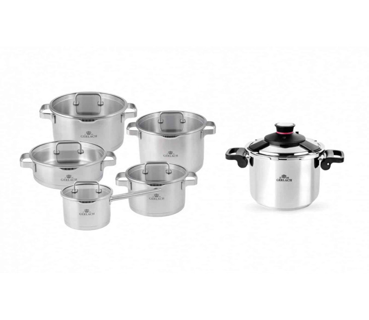 PRESTIGE PLUS cookware set + pressure cooker