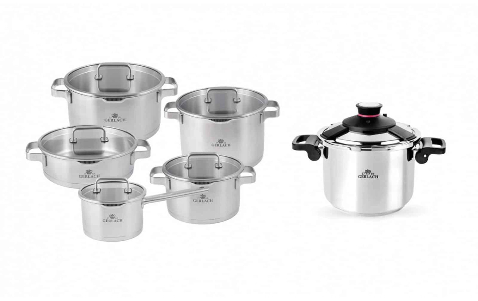 PRESTIGE PLUS cookware set + pressure cooker