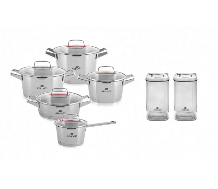 10-piece cookware set SUPERIOR + containers
