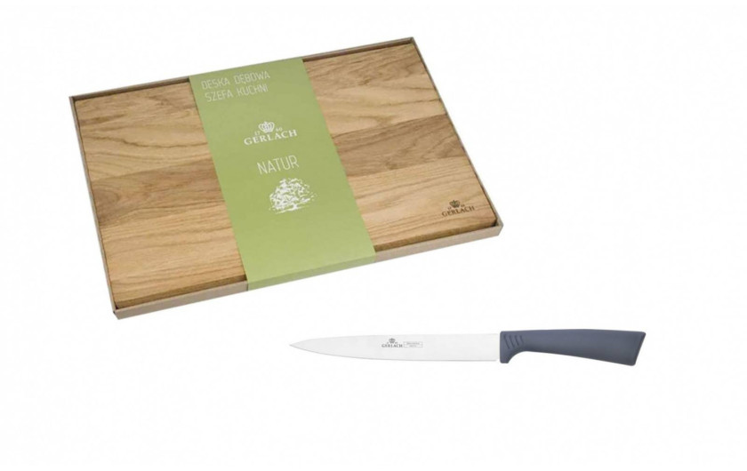 Cutting board NATUR + kitchen knife