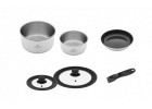 Cookware set 16/20 cm SMART STEEL + handle + 24 cm frying pan + 2 lids Cookware set 16/20 cm SMART STEEL + handle + 24 cm frying pan + 2 lids