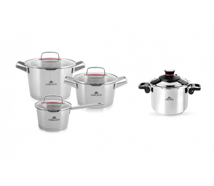 6-piece cookware set SUPERIOR + Pressure cooker 6.0L SOLID