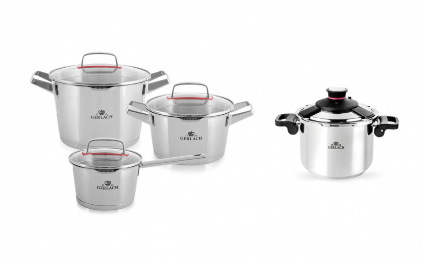 6-piece cookware set SUPERIOR + Pressure cooker 6.0L SOLID 6-piece cookware set SUPERIOR + Pressure cooker 6.0L SOLID