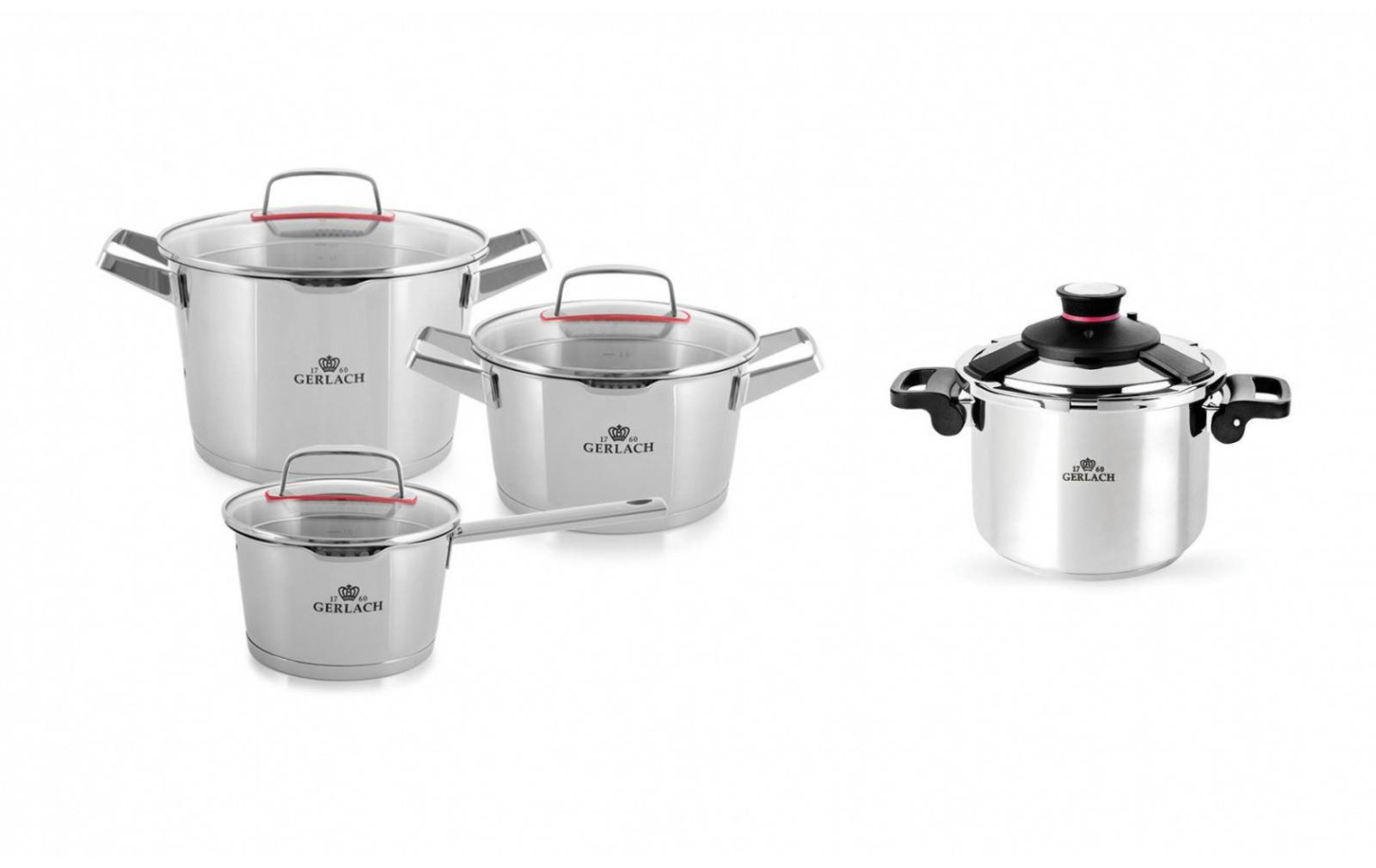 6-piece cookware set SUPERIOR + Pressure cooker 6.0L SOLID