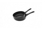 Set of 2 deep frying pans 24/28 cm GRANITEX Set of 2 deep frying pans 24/28 cm GRANITEX
