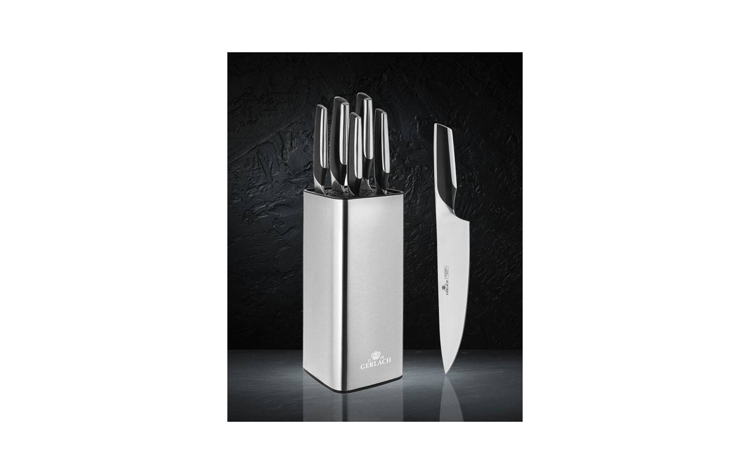 Pressure cooker 6,0l SOLID + knife set in a block