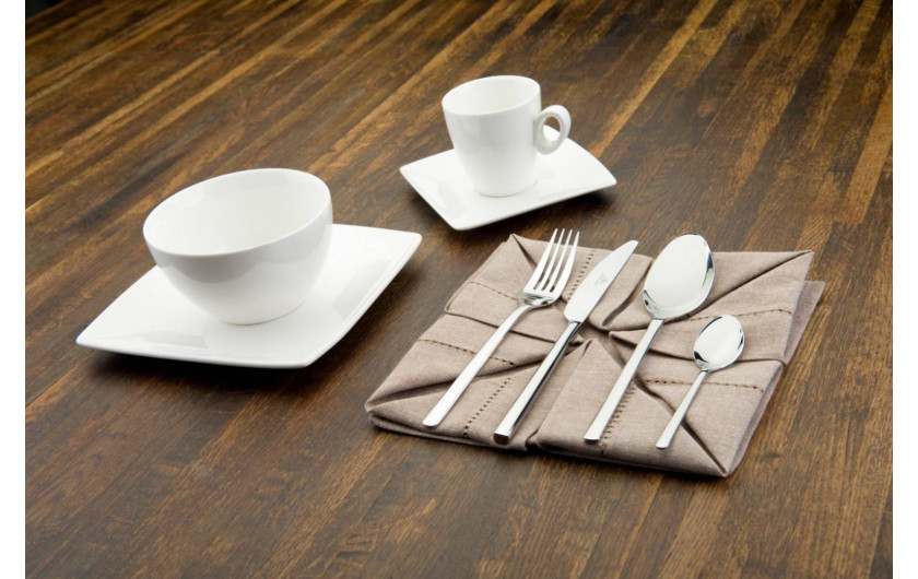 Set of 48 pieces of cutlery, glossy MODERN.