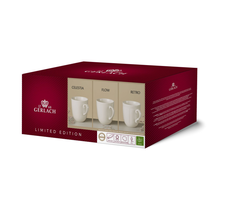 RETRO Set of 6 mugs.