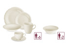 CELESTIA porcelain service 38 pcs for 6 people: 18 dinner plates + 12 cup and saucer sets + mug + salad bowl CELESTIA porcelain service 38 pcs for 6 people: 18 dinner plates + 12 cup and saucer sets + mug + salad bowl