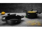 Set of 3 frying pans 20/24/28 cm + 32 cm roasting tray + 28 cm pot GRANITEX Set of 3 frying pans 20/24/28 cm + 32 cm roasting tray + 28 cm pot GRANITEX