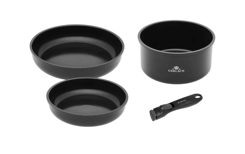 Frying pan set 24/28 cm + pot 18 cm + SMART handle