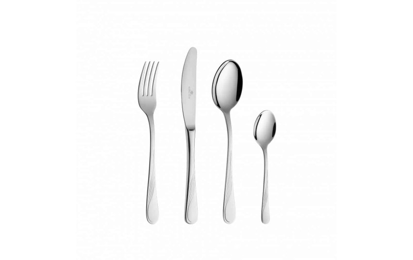 CELESTIA set of 36 pieces of dinner plates / for 12 people. 68-piece CELESTIA cutlery set with a glossy finish + carrying case.