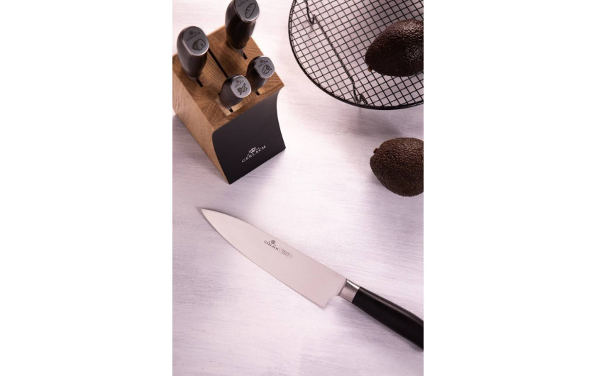 10-piece pot set AMBIENTE + Cutlery set 24 el. + 3x pans with detachable handle+ knife set in block