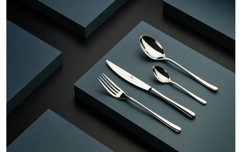 Set of 68 MUZA polished cutlery pieces + suitcase