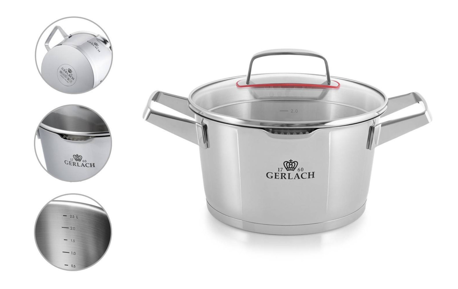 11-piece SUPERIOR pots set + 28cm Solid Lite steel pan with Ilag Ultimate coating