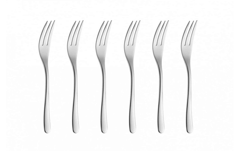 Set of 24 polished MUZA cutlery + 6 cake forks.