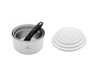 4-piece cookware set SMART STEEL + SMART storage lids 16cm, 18cm, 20cm - white 4-piece cookware set SMART STEEL + SMART storage lids 16cm, 18cm, 20cm - white