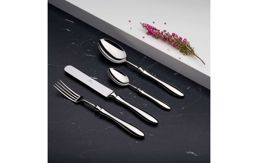 Set of cutlery in a wooden box 68 pcs. gloss RETRO