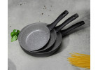 Set of 3 GRANITEX GREY frying pans 20/24/28cm Set of 3 GRANITEX GREY frying pans 20/24/28cm