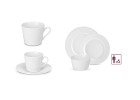 MODERN porcelain service 36 pieces for 6 people: 18 dinner plates + 12 cups with saucers + mugs MODERN porcelain service 36 pieces for 6 people: 18 dinner plates + 12 cups with saucers + mugs