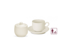 FLOW Set of cups with saucers 12 pcs / 6 persons + FLOW Sugar Bowl FLOW Set of cups with saucers 12 pcs / 6 persons + FLOW Sugar Bowl