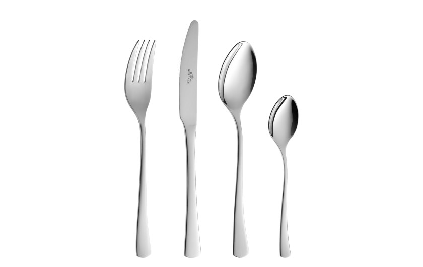 Set of 48 TUNEA glossy utensils