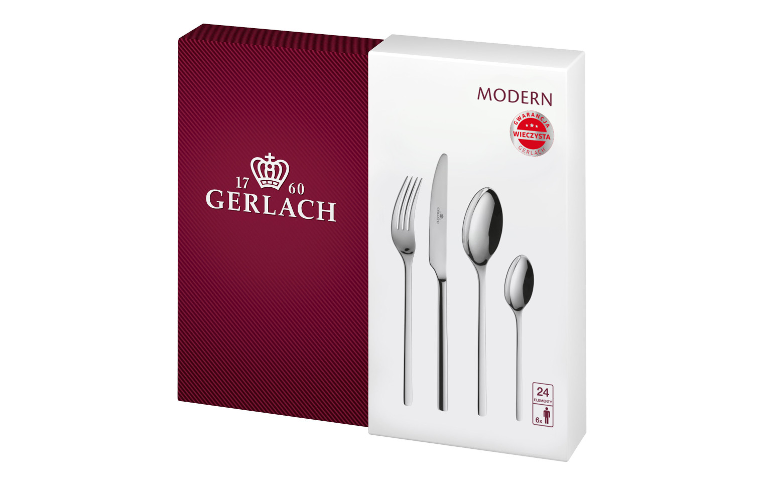 24-Piece Cutlery Set MODERN Polished Finish