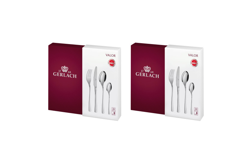48-Piece Cutlery Set VALOR Polished Finish 48-Piece Cutlery Set VALOR Polished Finish