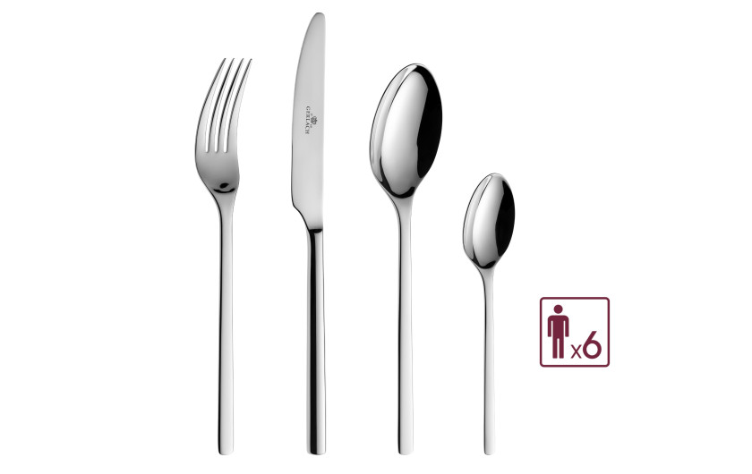 24-Piece Cutlery Set MODERN Polished Finish