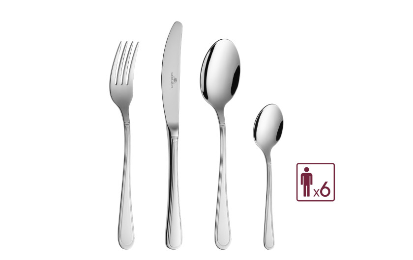 24-Piece Cutlery Set ANTICA Polished Finish