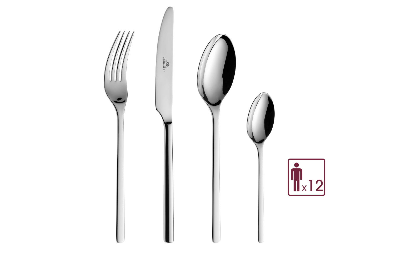 48-Piece Cutlery Set MODERN Polished Finish