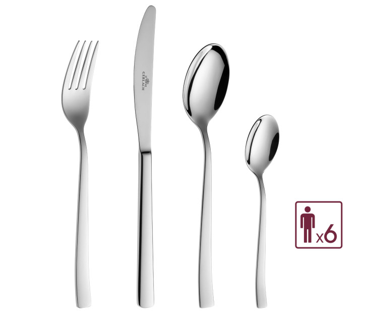 24-Piece Cutlery Set ONDA Polished Finish