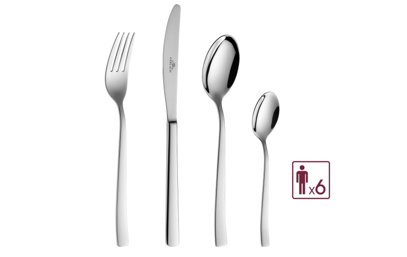 24-Piece Cutlery Set ONDA Polished Finish