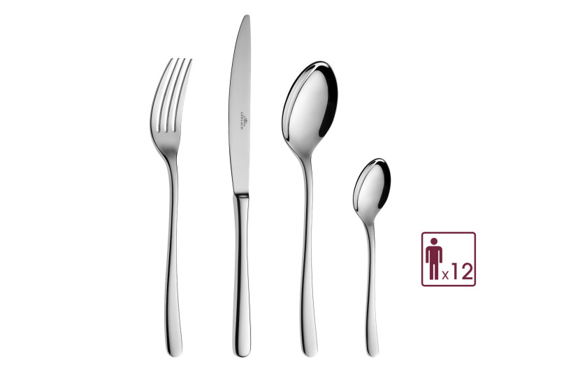 Set of 80 pieces of cutlery, polished MUZA. Set of 80 pieces of cutlery, polished MUZA.