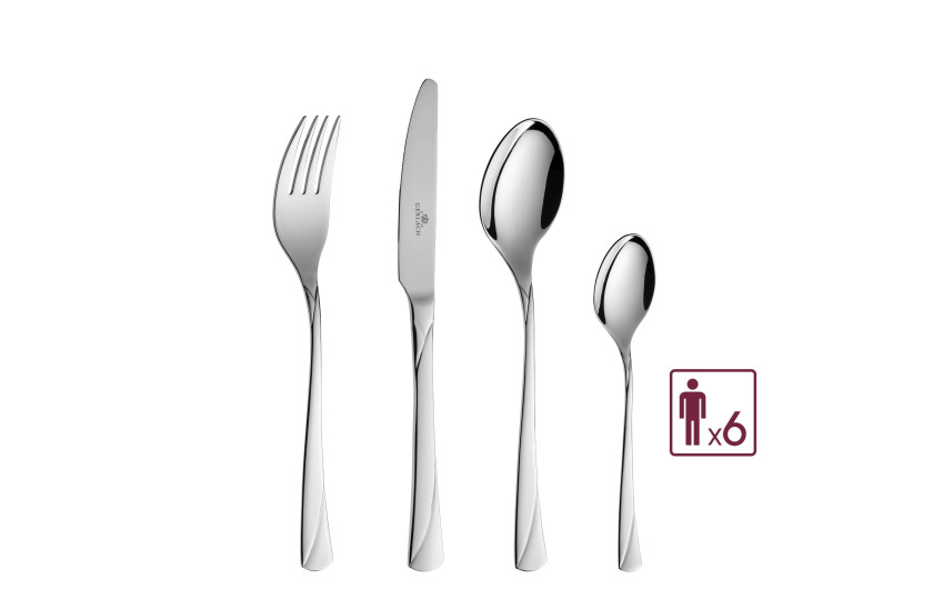 Set of 24 shiny VALOR cutlery pieces