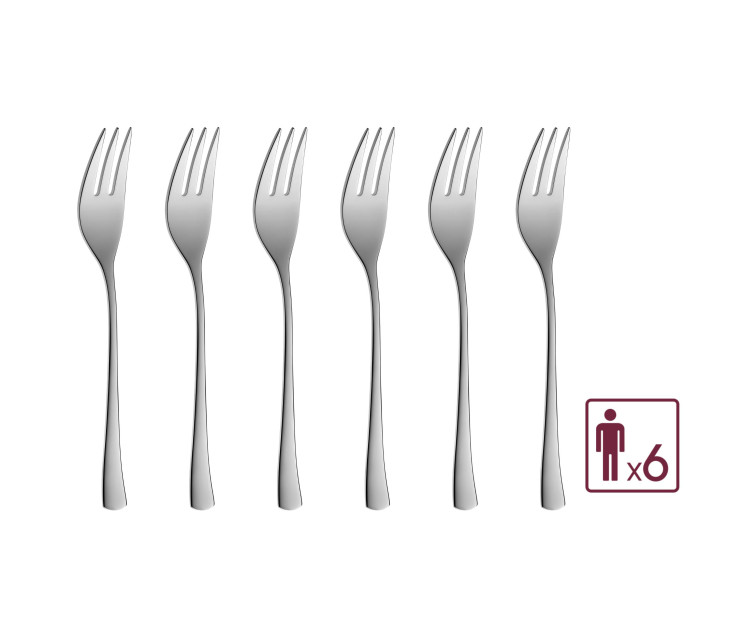 Cake Forks 6 pieces gloss TUNEA