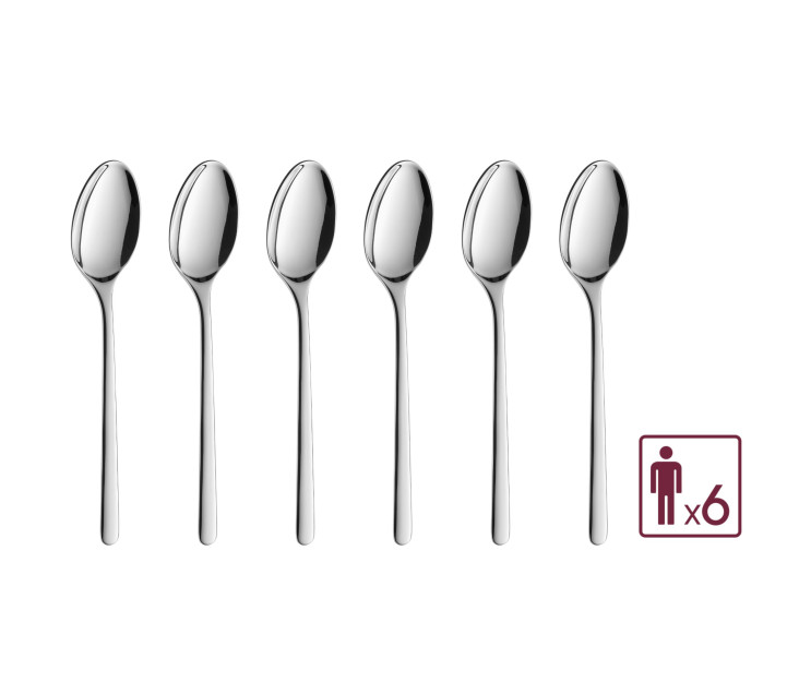 Coffee spoons 6 pieces gloss FJORD