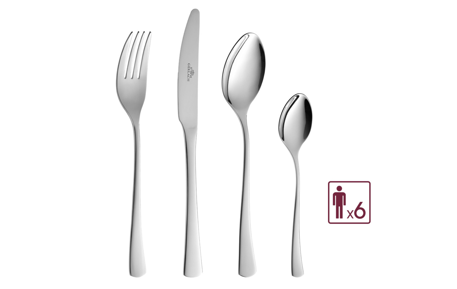 24-Piece Cutlery Set TUNEA Polished Finish