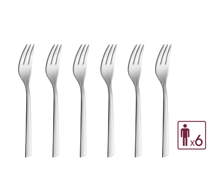 Cake forks 6 pieces FLAMES