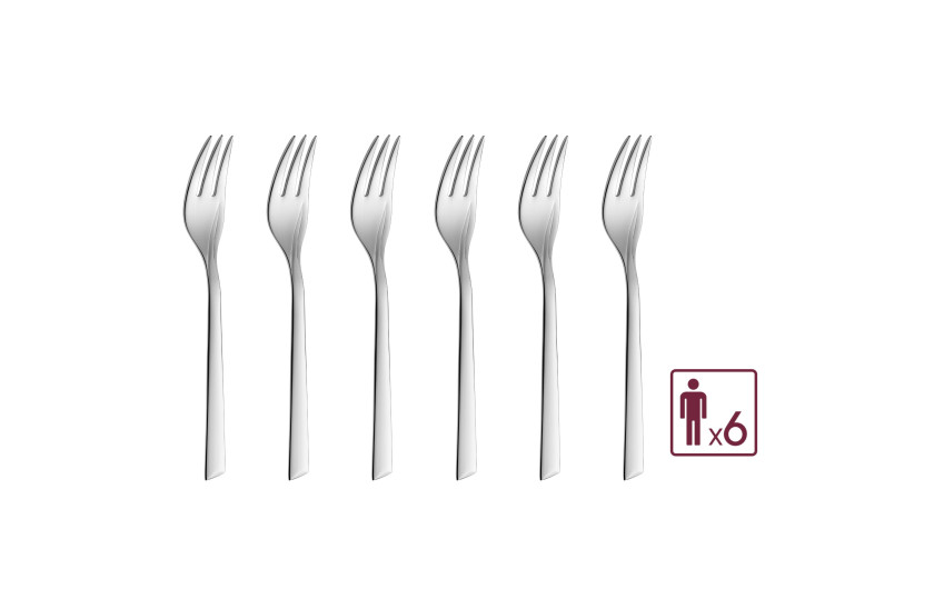 Cake forks set of 6 pieces. FLAMES
